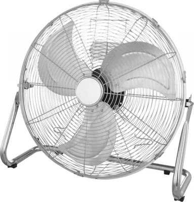 Produktbild von Globo Lighting VENTILATOR Metall verchromt, Aluminium, Drehschalter, max. Motorleistung 114W, Geschwindigkeitsstufen 1000/1150/1300 RPM, LxBxH: 598x263x570mm, Kabellänge 2500mm, exkl.