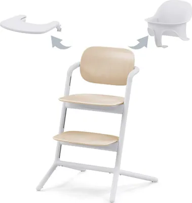 Produktbild von Cybex Lemo 3-in-1-Hochstuhl-Set Sand White