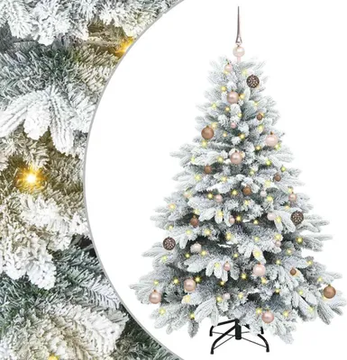 Imagen del producto de Árbol de Navidad artificial con 150 LED 150 cm PE y PVC