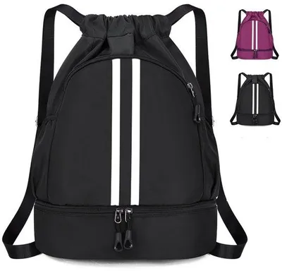 Immagine prodotto di Zaino sportivo e borsa da palestra Unyqoos® impermeabile – 26 L, 43x34x18 cm, tessuto Oxford 1080D, scomparto per scarpe, tasca frontale impermeabile, tasca di sicurezza nascosta, 350 g