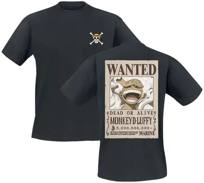 Produktbild von One Piece T-Shirt Herren Monkey D. Ruffy schwarz XXL