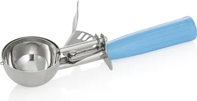 Produktbild von Portionierer, 21 cm, Ø 5,5 cm, blauer Griff, Polypropylen