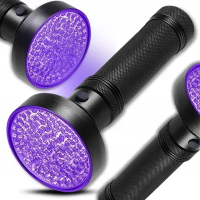 Immagine prodotto di Torcia UV in alluminio VISION V-100UV con 100 diodi LED, 18W, nero, 19x7,8x3,8 cm
