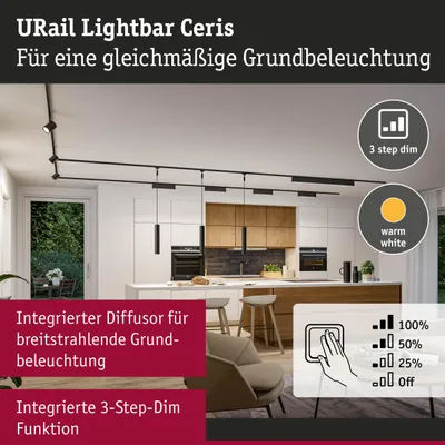 Obrázek produktu pro Paulmann Ceris, Bodová světla, Žárovky bez možnosti výměny, LED, 9,5 W, 3000 K, Černá