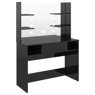 Produktbild von Schminktisch mit LED-Beleuchtung 100x40x135 cm MDF