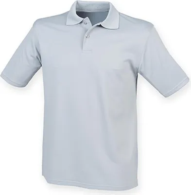 Immagine prodotto di Henbury H475 | Polo da uomo Coolplus Wicking / Micro-Piqué - Colore: Grigio argento (tinta unita) - Taglia: XS