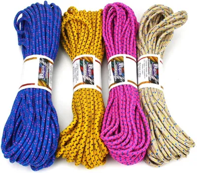 Produktbild von 20m Polyamidseil Stoffband Paracord Schnur Flechtkordel Kordel Ø6mm SORTIERT