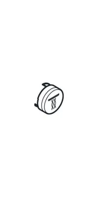 Produktbild von hansgrohe Druckknöpfe ShowerSelect f UP-THM, Taste Whirlstrahl, schwarz