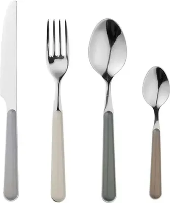 Image de Broste Copenhagen Marstal couverts tons gris 8pcs
