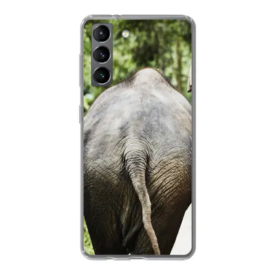Produktbild von MuchoWow® Handyhülle Schutzhülle Hülle für Samsung Galaxy S21 Elefant - Tiere - Grau - Natur Silikon Softcase Handy Hülle - Softcase