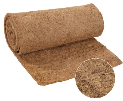 Produktbild von Vigevee Kokosmatte 0,5 x 5 m aus Kokosfaser, 1200 g/m², atmungsaktiv, Frostschutz und Unkrautschutz für Gartenpflanzen