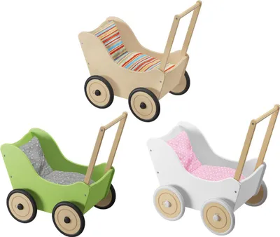 Produktbild von Puppenwagen als Lauflernhilfe in verschiedenen Farben V-95.002grün