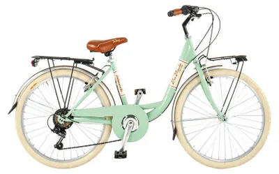 Immagine prodotto di Via Veneto Bici Bambina Ragazza Giuly Lady 24" 6V Taglia 38 Verde Giulietta