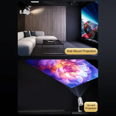Obrázok produktu pre Projektor 720P Domáce kino Android 11 Video projektor Podpora dekódovania 4K 120in displej Filmový projektor s výsuvnou tyčou Funkcia Keystone Elektronické zaostrovanie s viacerými portami Podpora TV boxu Počítačový notebook pre domáce kino Vonkajší multimediálny prehrávač Zábava