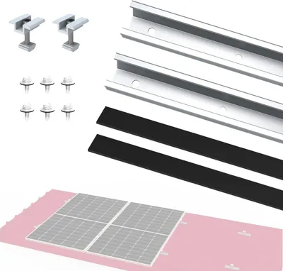 Obrázok produktu pre Predĺženie montážnej sady NuaSol PV | strešný držiak z trapézového plechu U-profil 20 cm