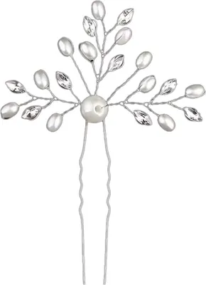 Produktbild von CHPN - Haarschmuck - Haarnadel - Haarnadel mit Perlen und Diamanten - 2 Stück - Hochzeitsfrisur - Haarstyling - Haarschmuck