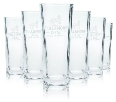 Produktbild von 6x Tullamore Dew Glas 0,32l Highball Tumbler Gläser Set Whiskey Longdrink