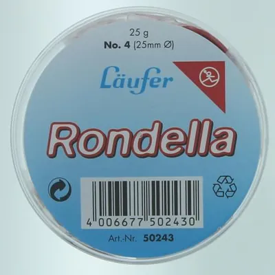 Produktbild von Läufer 69215 RONDELLA Gummiringe in der Dose - Ø25mm, 25g,  rot