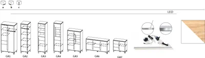 Immagine prodotto di Cassettiera Armadio Credenza Credenza Soggiorno Cassettiere di design Armadio per archiviazione