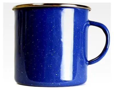 Produktbild von Emailletasse, Blau, 550 ml
