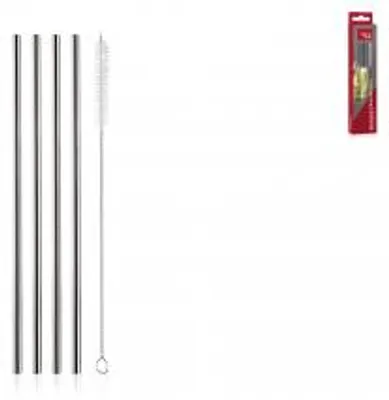 Immagine prodotto di VacuVin set 4 cannucce in acciaio inox