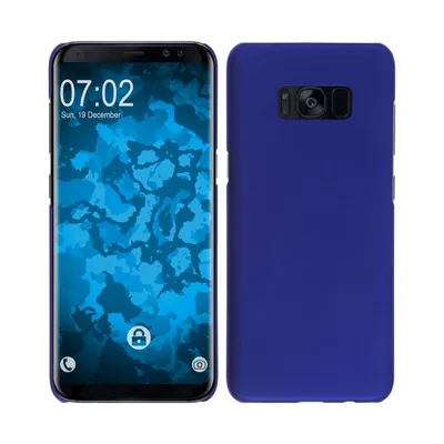 Produktbild von PhoneNatic Case kompatibel mit Samsung Galaxy A5 (2018) - Hülle blau gummiert Hard-case Cover