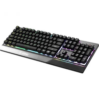 Zdjęcie produktu dla MSI Vigor GK30, Przewodowa, USB, Pół-mechaniczny przełącznik kluczykowy, QWERTY, RGB LED, Czarny