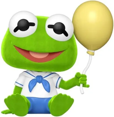 Produktbild von Funko POP! The Muppets - Disney - Baby Kermit (Flocked) #91767