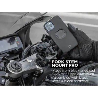 Zdjęcie produktu dla Quad Lock 313-065-6512, Telefon komórkowy/Smartfon, Uchwyt pasywny, Motocykl, Czarny, Niebieski