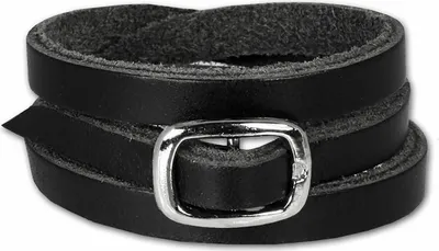 Produktbild von SilberDream Armband Leder -gegerbtes Rindsleder- Schmuck schwarz Herren LA2219