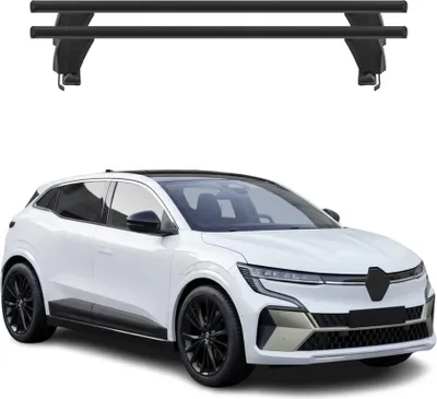Image de Menabo Barres de toit pour Renault Megane E-Tech 2021-2025 Alu Noir 2x