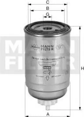 Produktbild von Kraftstofffilter MANN-FILTER PL 50 Anschraubfilter