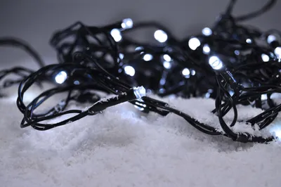 Obrázok produktu pre Vonkajšia vianočná reťaz LED, 100 LED diód, 10 m, studená biela