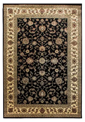 Produktbild von Orient Teppich Martina rechteckig, Farbe: Schwarz, Größe:200x290 cm