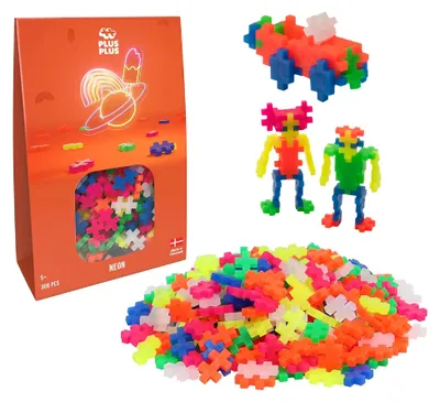 Produktbild von PlusPlus Mini Neon-Bausteine aus Kunststoff, 300 Teile