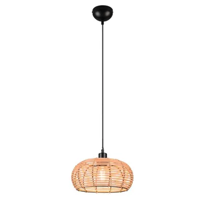 Immagine prodotto di Lampada a sospensione, una luce, paralume in rattan intrecciato