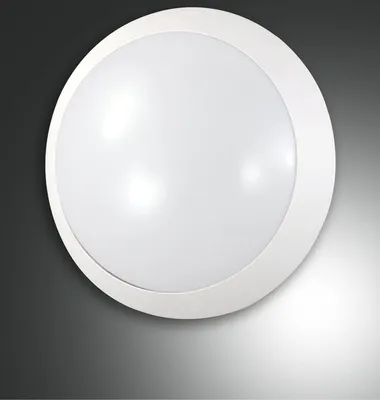 Produktbild von Fabas Luce Außen-Deckenleuchte Wigton E27 Ø260mm IP65 Weiß,  Italy