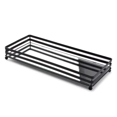 Produktbild von SERVIERTABLETT 39 x 16 cm Dekorativ DEKO Tablett Frühstückstablett Spiegel