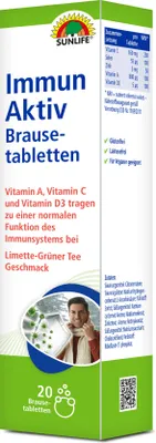 Produktbild von Sunlife  Immun Aktiv Brausetabletten 20 Brausetabletten