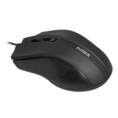 Zdjęcie produktu dla Nilox OTTICO, Oburęczny, Optyczny, USB Typu-A, 1600 DPI, Czarny