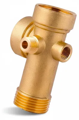 Imagen del producto de Distribuidor de agua de 5 salidas - Material: latón - Conexiones de 1 pulgada