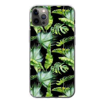 Produktbild von MuchoWow® Handyhülle Schutzhülle Hülle für iPhone 13 Pro Max Palmwedel - Tropisch - Muster Silikon Softcase Handy Hülle - Mobiltelefon