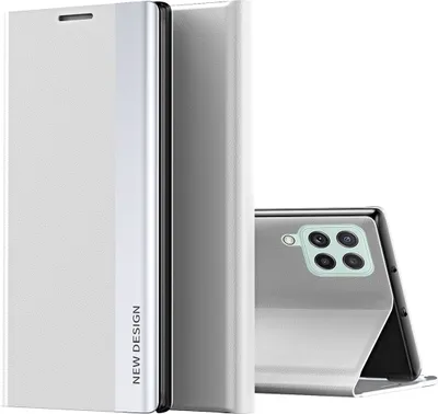 Obrázek produktu pro Galaxy A22 4G Case, LaimTop LeatherPolyuretanMagnetic Flip Stand Case pro Samsung Galaxy A22 4G White
