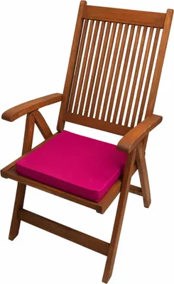 Produktbild von Stuhlkissen 40x40x4cm Rosa | Sitzkissen | Gartenkissen für Rattanmöbel | Outdoor-Stuhlkissen | Sitzauflage für einen Gartenstuhl