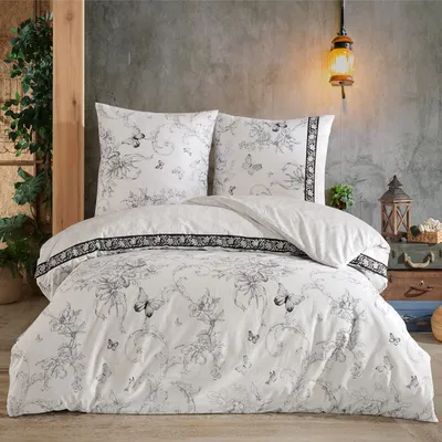 Produktbild von Buymax® Bettwäsche Bettbezug 200x200 cm, Kopfkissenbezug 80x80 cm 3 teilig Deckenbezug Set aus 100% Baumwolle Renforce mit Reissverschluss