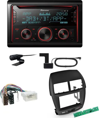 Produktbild von Pioneer FH-S820DAB USB Digitalradio MP3 Einbauset für Mitsubishi ASX bis 2014