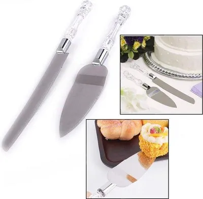 Produktbild von Unyqoos® 2‑teiliges Edelstahl-Tortenset – Tortenmesser & Tortenschaufel