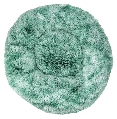 Produktbild von Hundebett Katzenbett Donut Plüsch Rund 40cm Grün