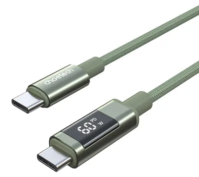 Immagine prodotto di Cavo digitale da 1.2m in nylon da USB-C a USB-C con display PD60W - verde