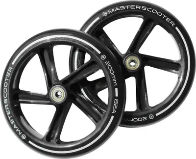 Produktbild von 200 mm MASTER Scooter-Räder Schwarz + Lager